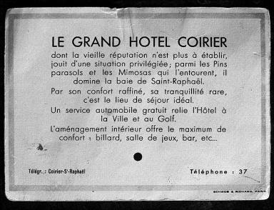 Dépliant publicitaire.