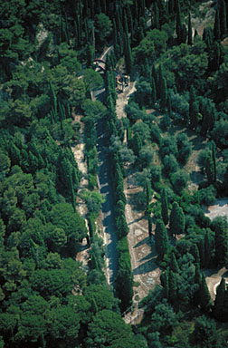 Vue aérienne oblique.
