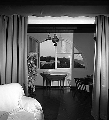 Paysage extérieur à partir de la fenêtre du salon.