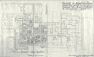 Villa à construire. Groupe n° 1. Plan de l'étage de soubassement.