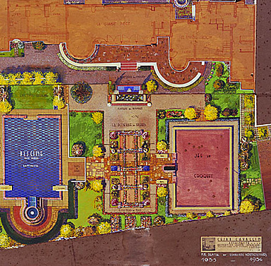 Plan du jardin. Projet. Détail.