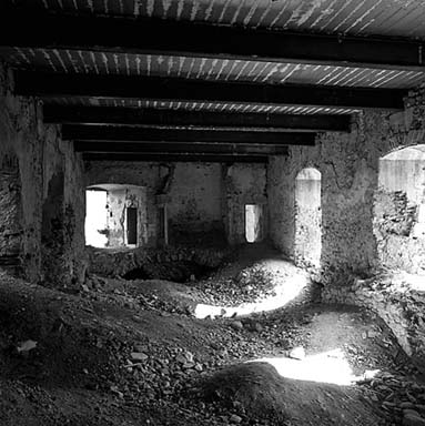 Bâtiment A, rez-de-chaussée. Salle Aa vue vers le nord.