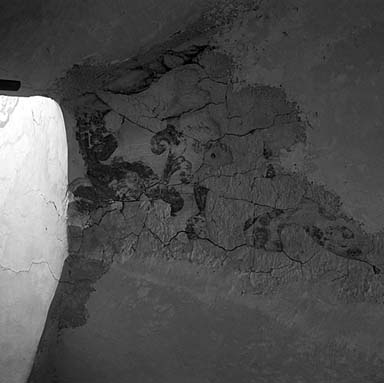 Bâtiment E, rez-de-chaussée. Salle Eb. Peintures des voûtes.