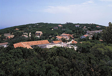 Partie haute du village prise du fort de l'Arbousier.