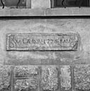 Chef-lieu. Parcelle 577 ? Façade nord. Inscription.
