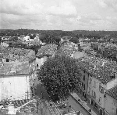 La place Nol Blache prise du haut du beffroi.