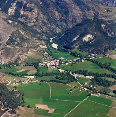 Vue aérienne.