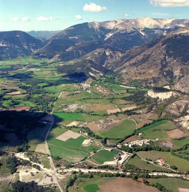 Vue aérienne.