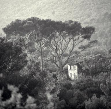 Le logis, vue de situation prise de l'est..