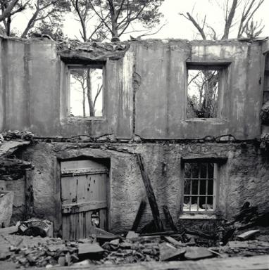 Le logis, revers de la façade antérieure.