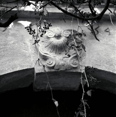Façade principale du logis, détail.