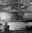 Remise, intérieur : charpente.