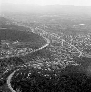 Vue aérienne prise de l'ouest