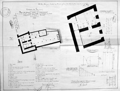 Projet d'une salle d'asile (classe enfantine) à établir au rez-de-chaussée du château.