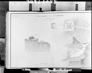 Plan et profil de la Batterie des Arbousiers.