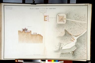 Plan et profil de la Batterie des Arbousiers.