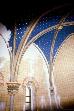Chapelle, vue d'ensemble de la voûte.