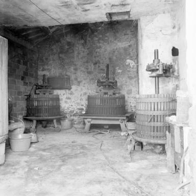 Aile est, rez-de-chaussée : pressoirs.