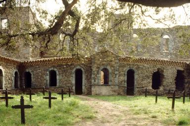 Grand cloître. Elévations sur le préau, galerie sud, vue géométrale.