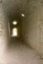 Grand cloître. Couloir de sortie nord, vue en enfilade prise du sud.