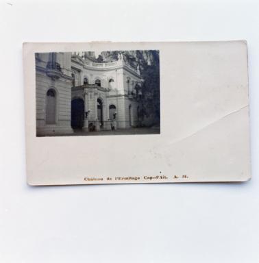 Château de l'Ermitage. Cap-d'Ail, A.M. (Vue partielle de la façade nord).