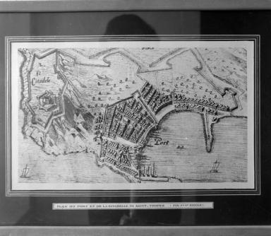 Plan du port de Saint-Tropez.