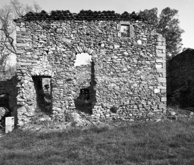 Cellule 11. Maison, élévation ouest, vue géométrale.