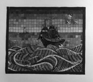 Mosaïque dans le hall d'entrée.