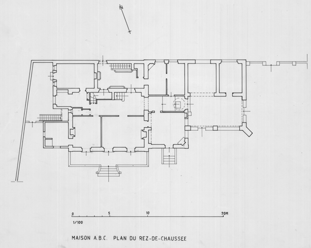 Maison A.B.C., plan du rez-de-chausse