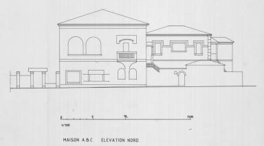 Maison A.B.C., élévation nord