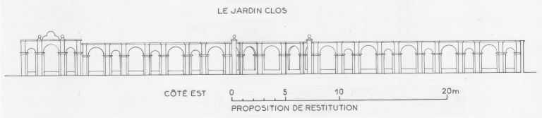 le jardin clos - proposition de restitution de l'lvation ct est