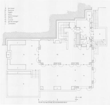 Plan du 1er tage de soubassement
