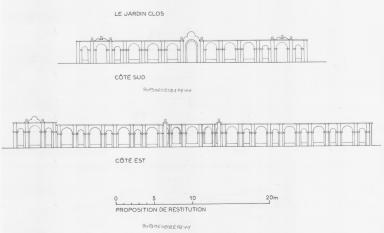 le jardin clos - proposition de restitution des lvations cts sud et est