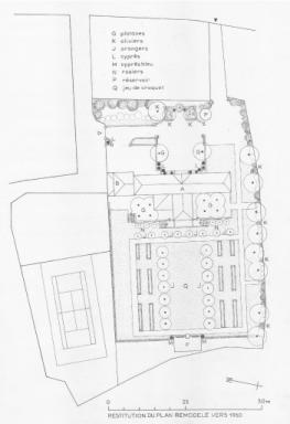 restitution du plan remodelé vers 1960