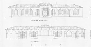 faade antrieure ouest et faade est
