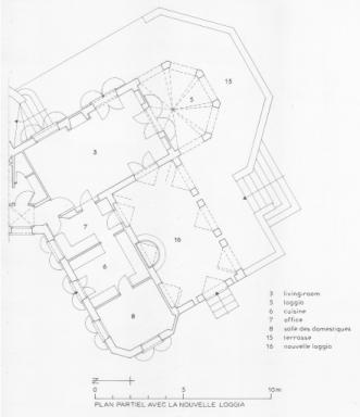 plan partiel avec la nouvelle loggia