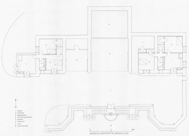 maison du chauffeur et du jardinier. Plan