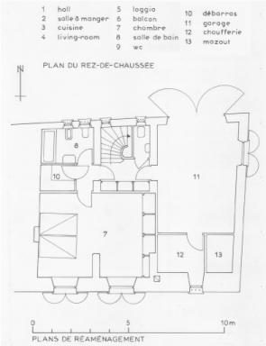 plans de réaménagement du rez-de-chaussée