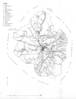 localisation des lments inventoris (d'aprs le tableau d'assemblage du cadastre de 1954)