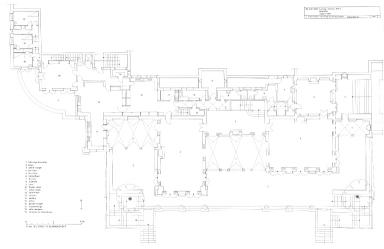 plan de l'tage de soubassement [d'aprs Barry Dierks]