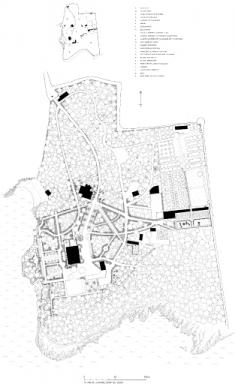 Plan du jardin - état en 2000