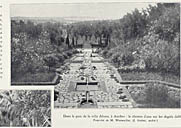 L'allée d'eau. Vue axiale.