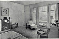 La villa Aujourd'hui. 1er étage. La grande chambre ouest. Vue prise vers le sud-ouest.