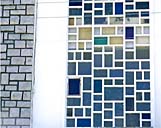 Détail de la verrière de la cage d'escalier sur la façade nord.