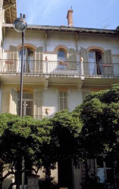 Le balcon sur la façade sud. Détail. David Léon, architecte, 1910.