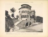 ANTIBES (Alpes Maritimes). Villa du domaine des Terriers. - ARAGON et COPELLO, Architectes (D.P.L.G.) - Faades Ouest et Sud.
