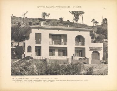 LE LAVANDOU (Var). Villa. MAX RAPHEL, Architecte (D.P.L.G.)  Nimes.