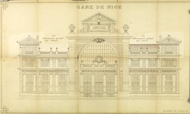 Gare de Nice / N3 Exhaussement gnral avec toiture - N6 Exhaussement gnral avec terrasse