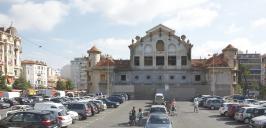 L'élévation ouest de la gare du Sud sans la halle métallique.