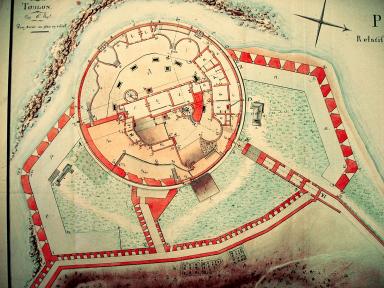 Batterie de la Grosse Tour, état An VI. Plan.